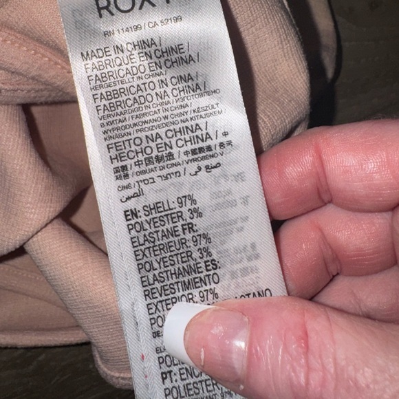 Roxy Good Keepsake Crop Top in Peach Whip size medium - Picture 4 of 14